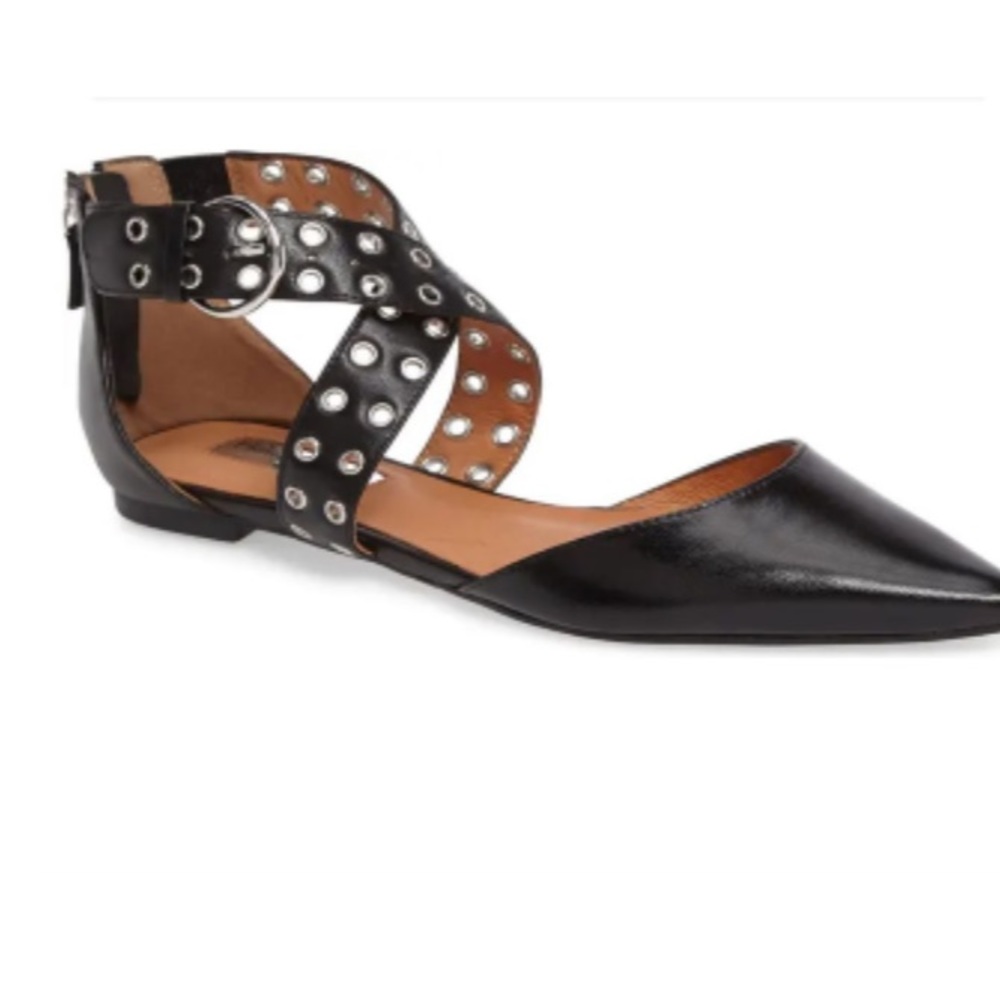 EUC Hallogen ‘Molly’ Pionted-Toe Flat, Size 9.5